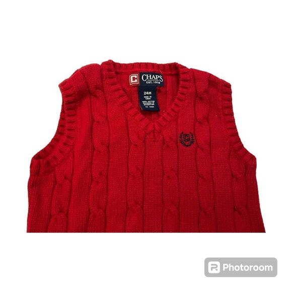 🌼🌼Chaps 24M red sweater Preloved🌼🌼 - Picture 2 of 3
